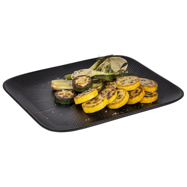 APS GN 1/2 Tablett -NERO-, 32,5 x 26,5 cm, H: 2,5 cm, Melamin, schwarz