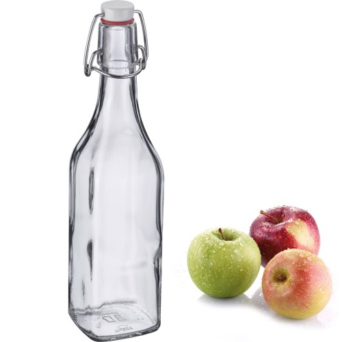 Westmark Bügelverschlussflasche eckig, 500 ml, eckig