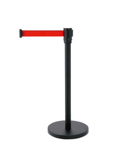 Abgrenzungspfosten PERSONENLEITSYSTEM SERIE ECOFLEX. Edelstahl, › Gurtanschlüsse mit 4