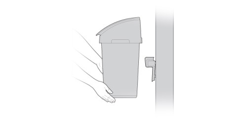 Wandhalter für Abfallkorb CLEAN KIT 21 l