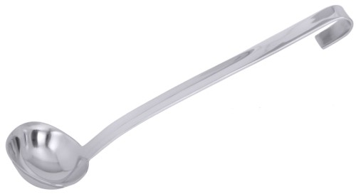 Saucenkelle,  fugenlos aus Edelstahl 18/10, hochglänzend, mit beidseitigem Ausguss, schwere Qualität Löffelmaß: 8 cm x 6 cm,