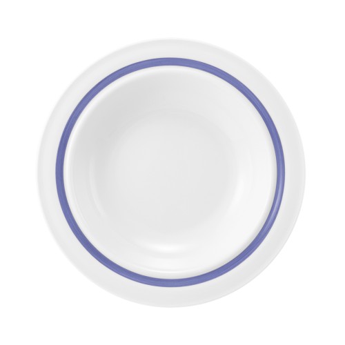 Seltmann Teller tief 23 cm, rund, Form: Community, Dekor: 57395 Pinselband 3, hohe Kantenschlagfestigkeit, Made in Germany