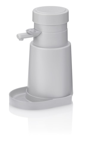 Desinfektionsspender Aurie 450 ABS-Kunststoff hellgrau 17,0 cm 8,5 cm Ø 450,0 ml von Kela