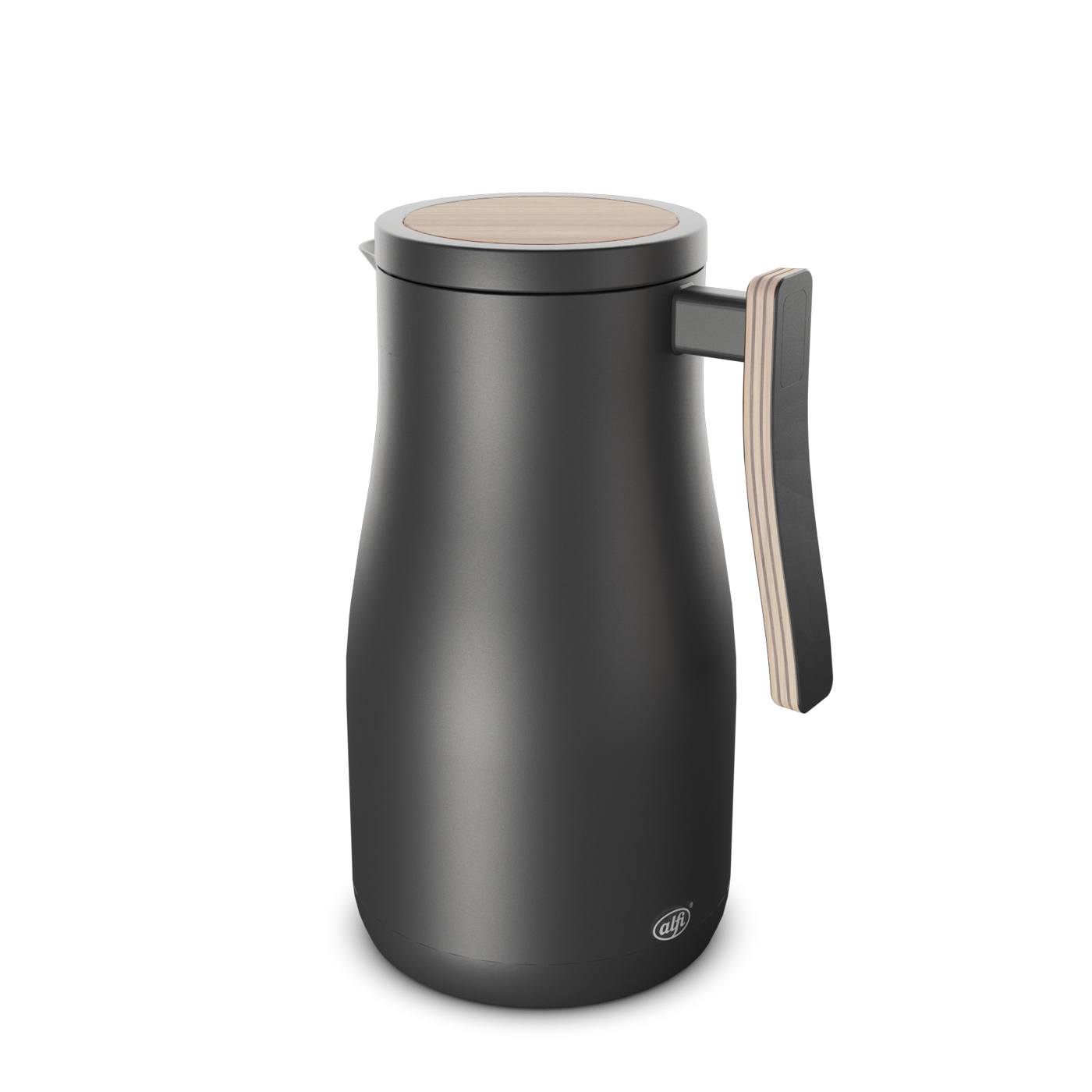 Isolierkanne Studio Allure; Isolierleistung hält 12 h heiß und 24 h kalt; Isoliert durch doppelwandigen Edelstahl; Handhabung durch