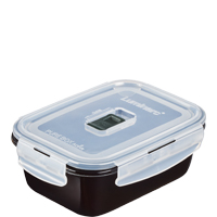 Black Box Active rechteckig 82cl mit Deckel Maße: 19 x 14 x 7 cm - Mat.: Glas gehärtet