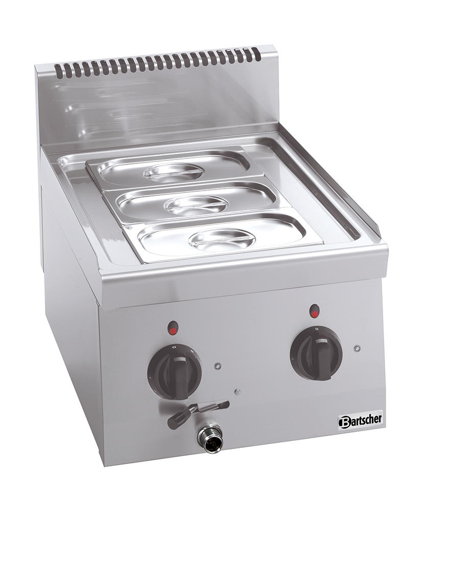 Bartscher Bain Marie 600, B400, TG | Frequenz: 50Hz | Maße: 40 x 60 x 29,0 cm. Gewicht: 17,6 kg