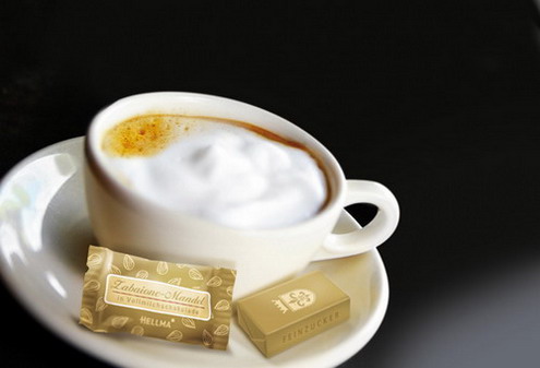 GOLDLINE ZUCKER-STICKS von Hellma, Inhalt: 750 Stück à 4 g je Karton.