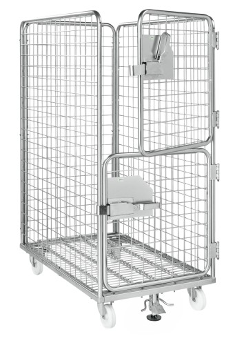 Rollcontainer 4 Seiten - Maße: 120 x 80 x 180 cm - Gewicht: 44 kg - Belastungsgewicht: 600 kg