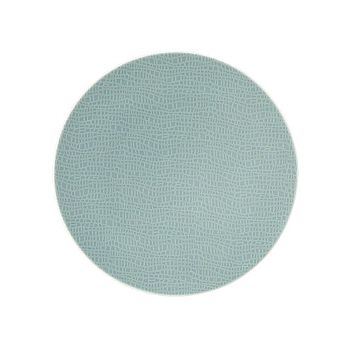 Seltmann Frühstücksteller rund 22,5 cm, rund, Form: Life, Dekor: 25674 Fashion green chic, hohe Kantenschlagfestigkeit, Made in Germany