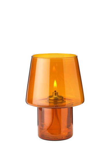 VIVA Windlicht amber, Maße: 105 x 105 x 165 mm
