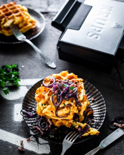 Krups Waffeleisen FDK251 Farbe: schwarz/ Edelstahl 850Watt