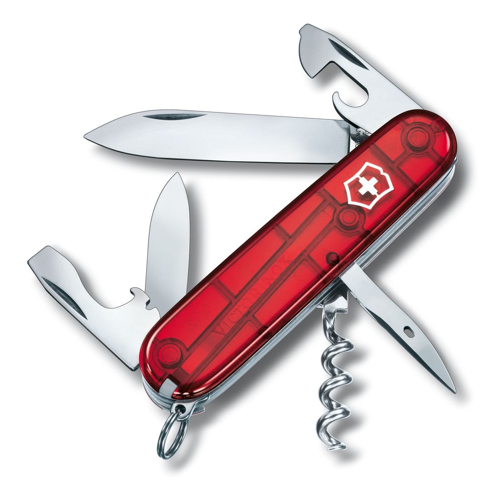 Victorinox Offizierm. rot, transp. in gross Blister
