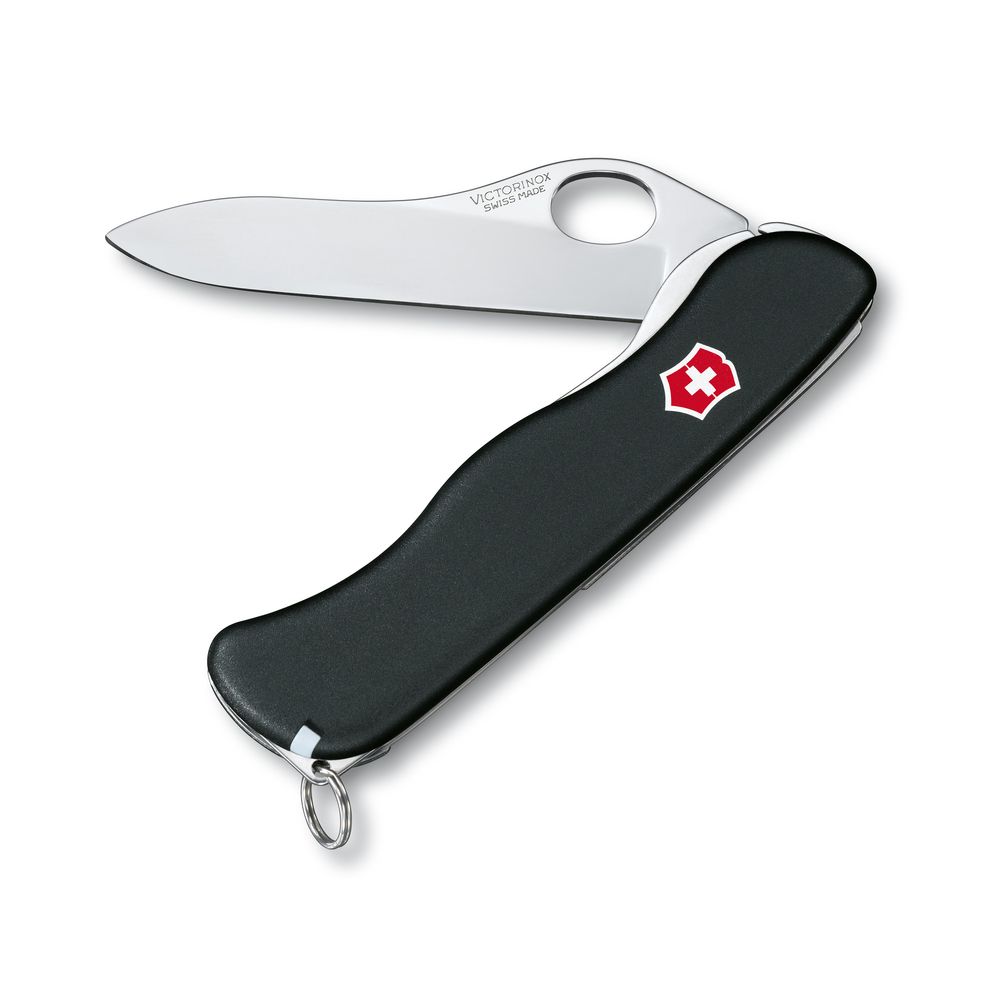 Victorinox Taschenwzg. SENTINEL Clip, Einhänder ohne Wellenschliff, schwarz