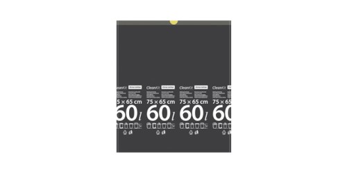 Zugband-Müllbeutel CLEAN KIT 60 l, 15 St.