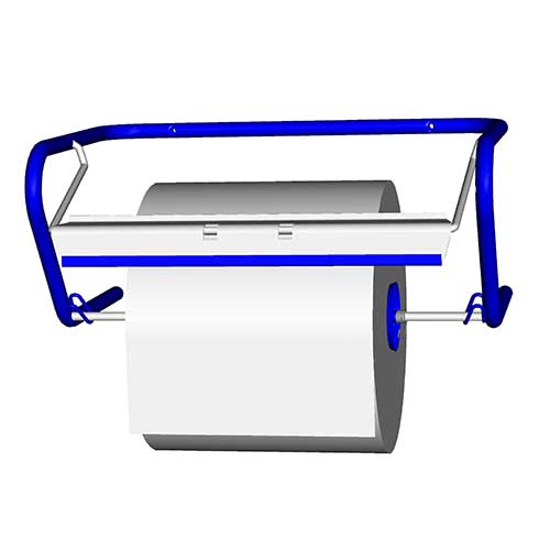 2 Wandhalter für Putzrollen 33,5 cm x 23,5 cm x 52,5 cm blau für Putzrollen von Fripa