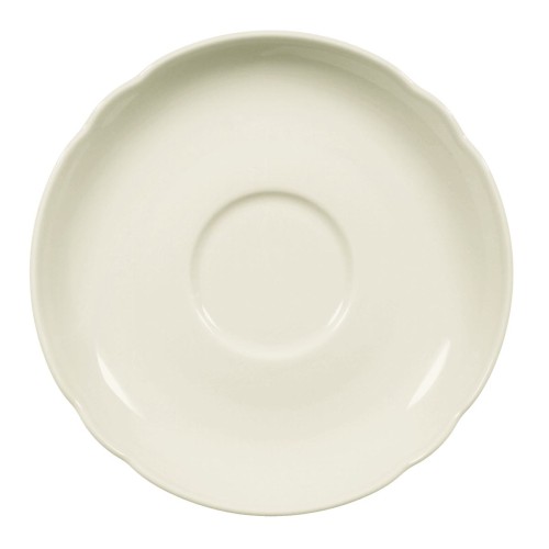 Seltmann Kombi-Untertasse 15 cm, rund mit Relief, Form: Marieluise, weiss5007 Weihnachtsnostalgie, hohe Kantenschlagfestigkeit, Made in Germany