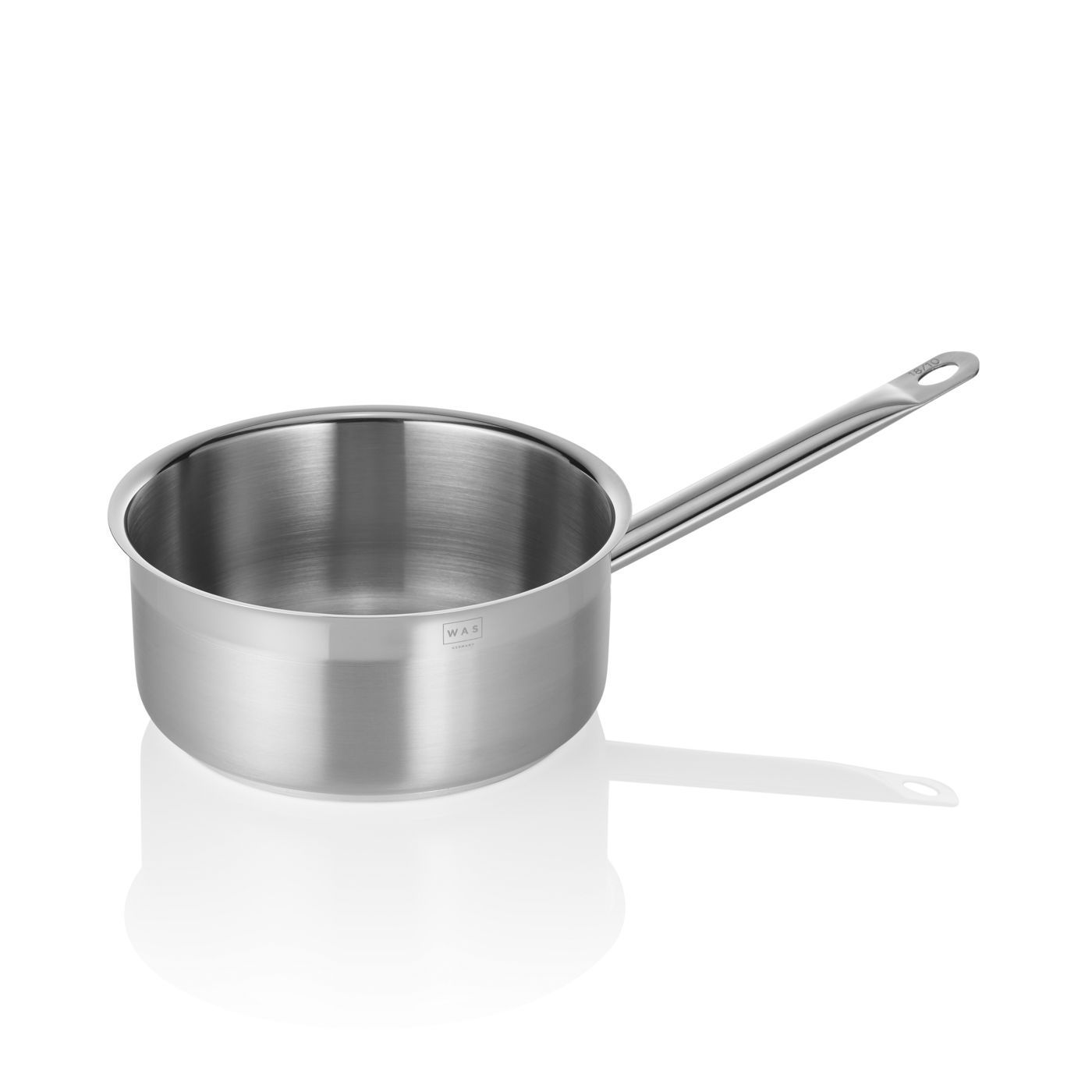 Stielkasserolle Cookware 21, Ø 20 cm, Chromnickelstahl 18/10 Flache Ausführung