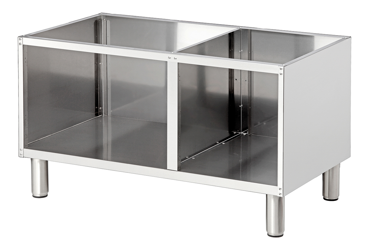 Bartscher Unterbau offen, 650, B1000, CNS |Serie: 650 | Maße: 100 x 53,5 x 56,0 cm. Gewicht:17,2 kg