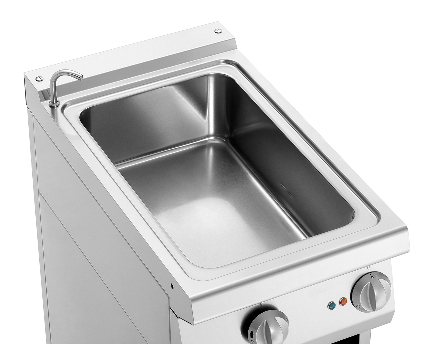 Bartscher Bain Marie 700, B400, UO, mWE |Frequenz: 50 Hz | Maße: 40 x 70 x 85,0 cm.Gewicht: 33 kg