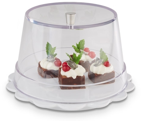 Haube -APS PLUS- Ø 16,5 cm, H: 10 cm Haube aus SAN Materialstärke: 3 mm Griff aus Zinkdruckguss spülmaschinengeeignet