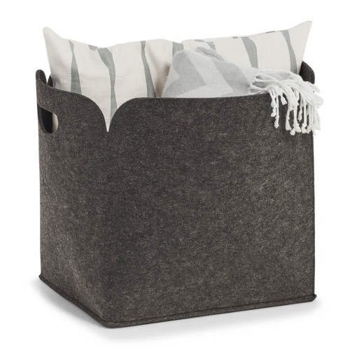 Aufbewahrungskorb, Filz, 36x28x36 cm. Farbe: anthrazit. Mit diesem hochwertigen Aufbewahrungskorb aus Filz können Sie nicht nur