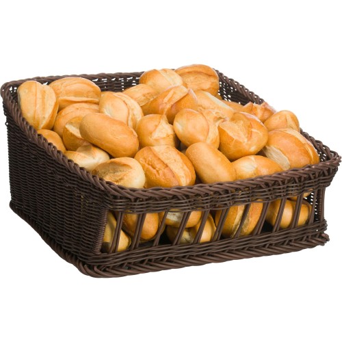 Westmark Präsentationskorb eckig, 50 x 50 x 16/27 cm, braun