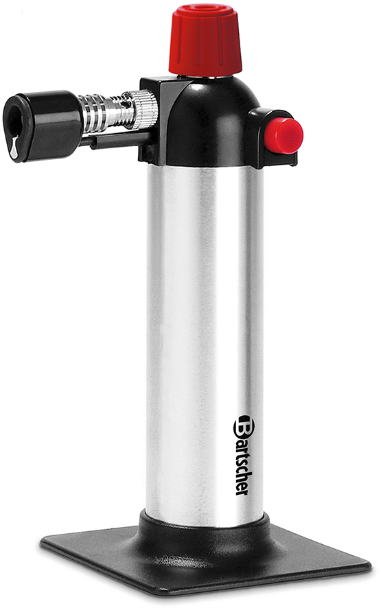 Bartscher Flambierbrenner 1300FG | Nicht imLieferumfang enthalten: Befüllung | Maße: 9,5 x 7x 16,5 cm. Gewicht: 0,15 kg