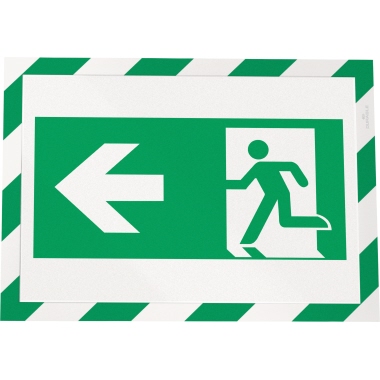 DURABLE Magnetrahmen DURAFRAME® SECURITY DIN A4 PVC grün/weiß 2 St./Pack.