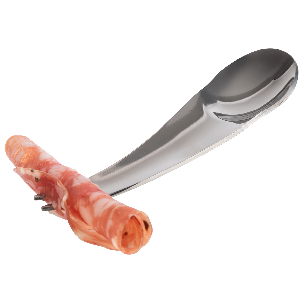 Gourmetlöffel/-gabel, 6er Set, Länge: 10 cm, Edelstahl