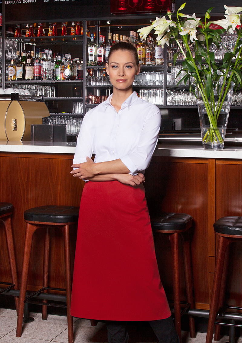 Bistroschürze Basic - Maße: 100 x 75 cm (Breite x Länge)