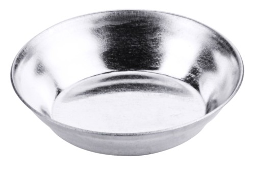 Petits-Fours (Glatte Tortelette rund) aus Weißblech Größe: 4 cm, Höhe: 1 cm