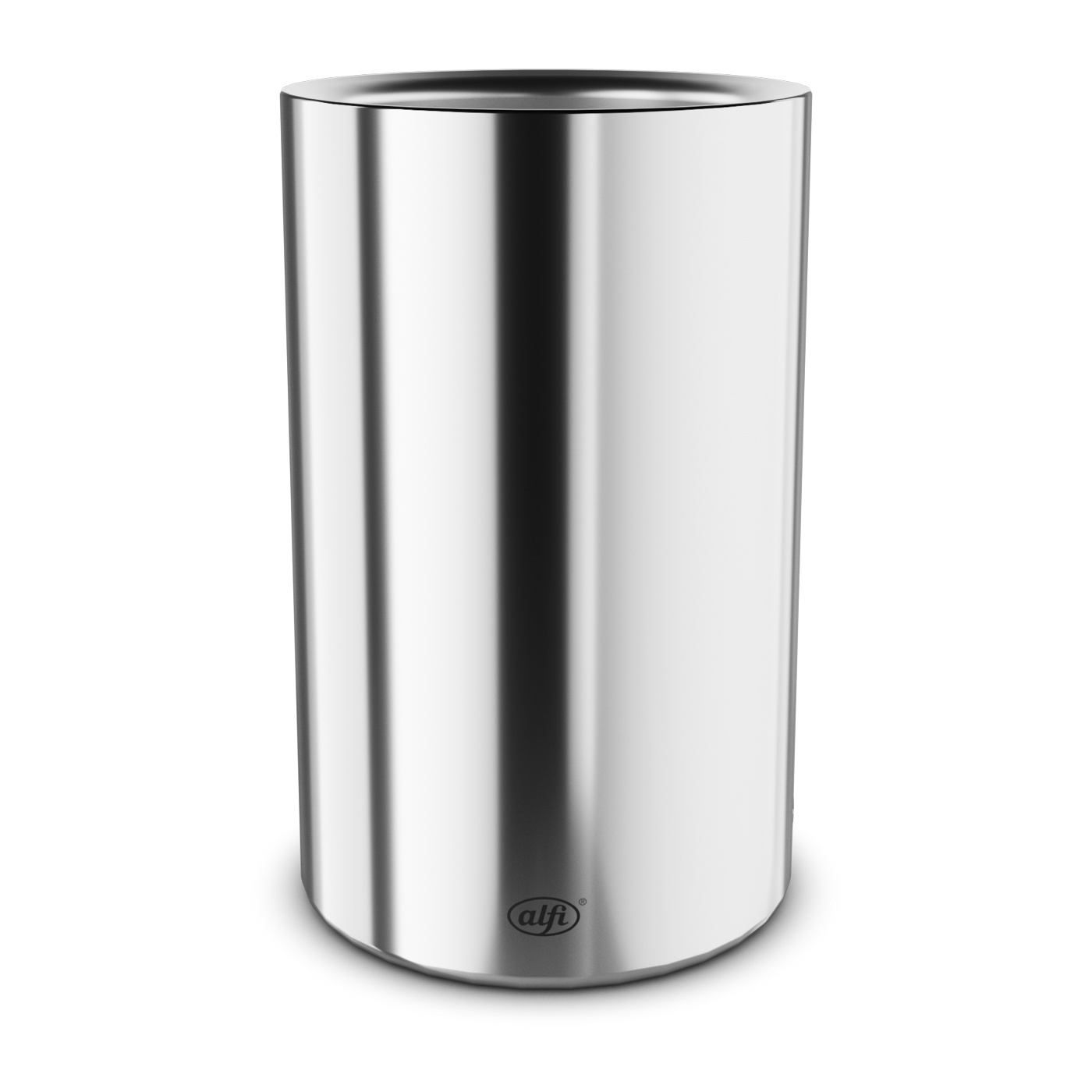 Flaschenkühler VINO aus doppelwandigem Edelstahl; hochglanz poliert; frei von BPA für gesunden Genuss