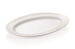 Platte aus Porzellan, Maße: 30 x 20 cm