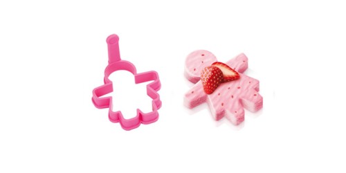 Spiegeleiform Mädchen DEL. KIDS, kleeblatt, rosa