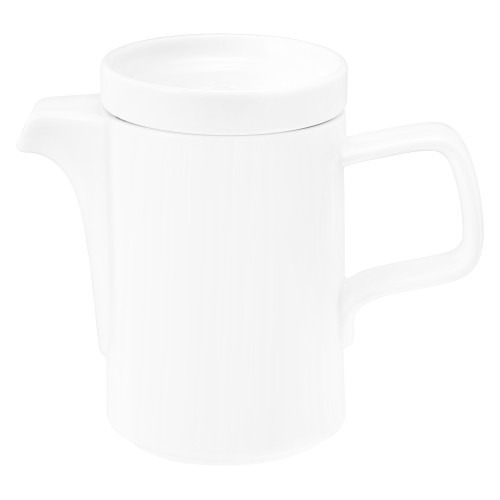Seltmann Kaffeekanne 1 0,38 l, rund, Form: Good Mood, weiss, hohe Kantenschlagfestigkeit, Made in Germany
