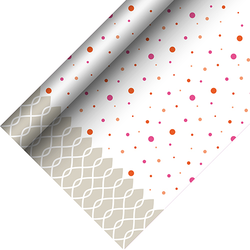 PAPSTAR Tischdecke, Papier 5 m x 1,2 m "Rosa" lackiert