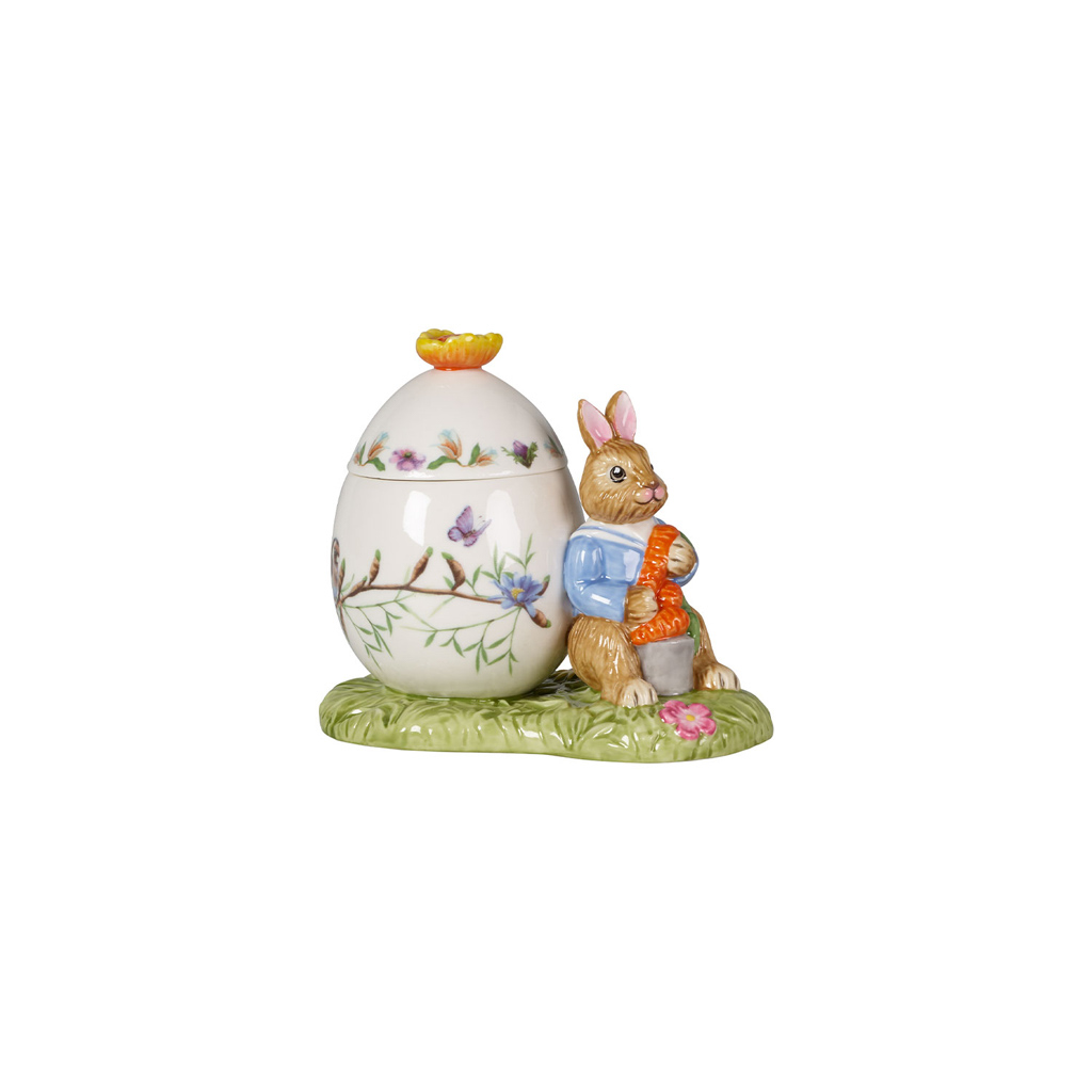 Villeroy und Boch Osterei-Dose Max mit Möhre - Maße: 11 x 6,5 x 9,5 cm / Ser.: Bunny Tales
