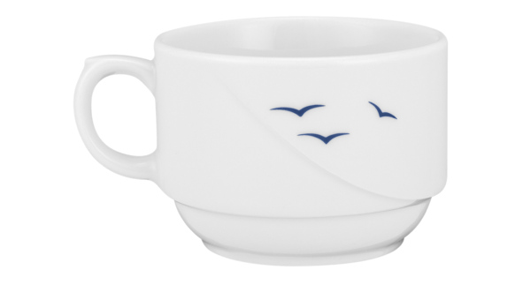Seltmann Obere zur Kaffeetasse 1, Form: Laguna, Dekor: 33374 Blaue Möwen