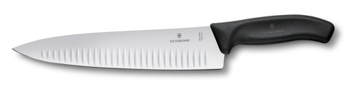 Victorinox SwissClassic, Tranchiermesser, Kullenschliff, 25cm, schwarz, Geschenkschachtel