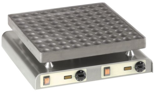 NEUMÄRKER Poffertjes-Grill 100 Mulden à Ø 44 x h 11 mm 570x590x200 mm