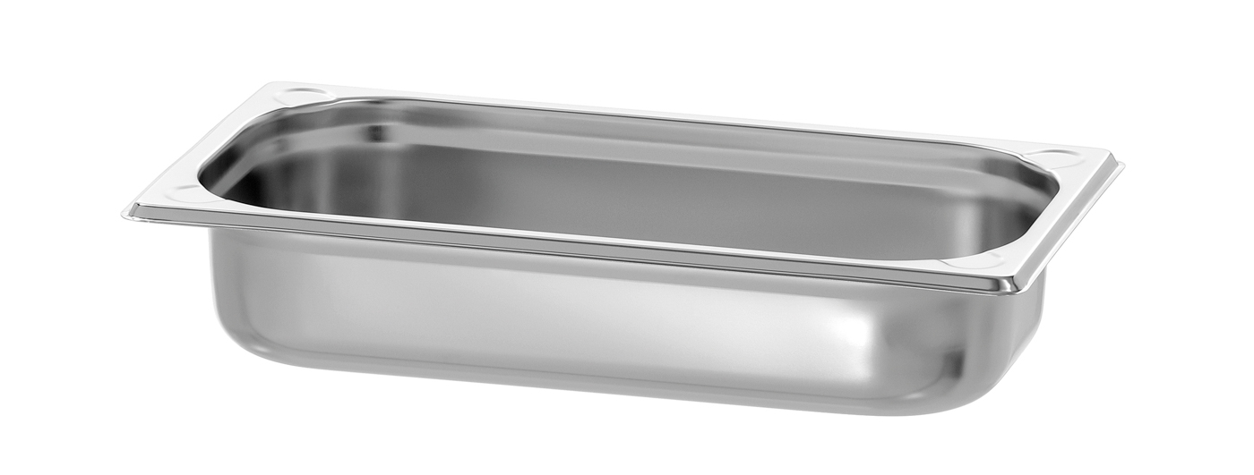 Bartscher GN-Behälter, 1/3GN,T65, Basic Line |Ausführung: Ohne Perforation | Maße: 32,5 x 17,6x 6,5 cm. Gewicht: 0,15 kg