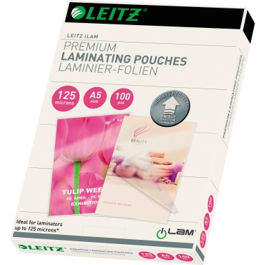 Leitz Laminierfolie iLAM DIN A5 125µm glänzend 100 St./Pack.