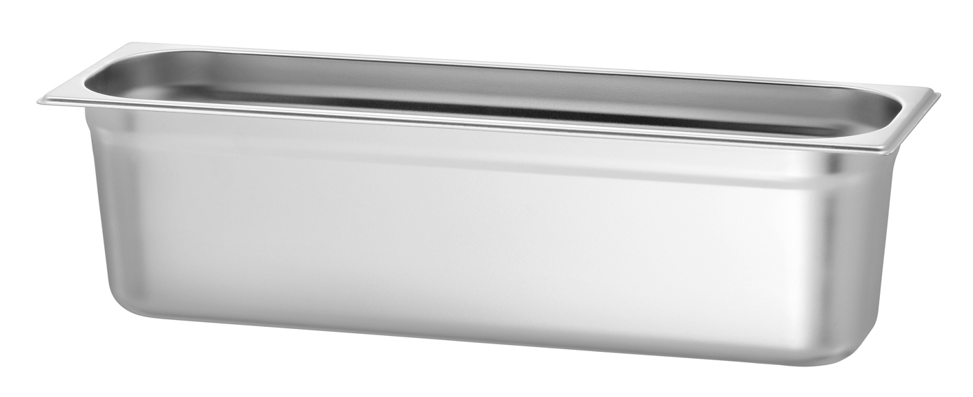 Bartscher GN-Behälter, 2/4, T150 | Ausführung:Ohne Perforation | Maße: 53 x 16,2 x 15,0 cm.Gewicht: 1,2 kg