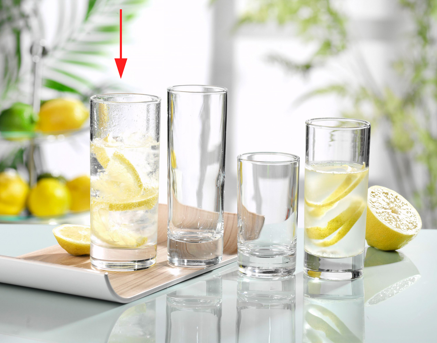 Longdrinkglas ISLANDE, Inhalt: 0,29 Liter, Höhe: 145 mm, Durchmesser: 62 mm, Arcoroc Professional.