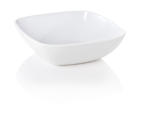 Schale. Melamin. viereckig. Maße: 13,0 x 13,0 x 4,0 LxBxH.