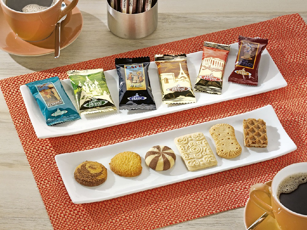 Hoppe Gebäckmischung FAVORITEN-MISCHUNG, Inhalt: 150 Stck. à 7 g je Karton Jeder Keks einzeln hygienisch verpackt