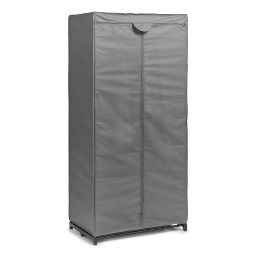 Zeller Textil-Schrank, Vlies/Metall 75x50x160 cm