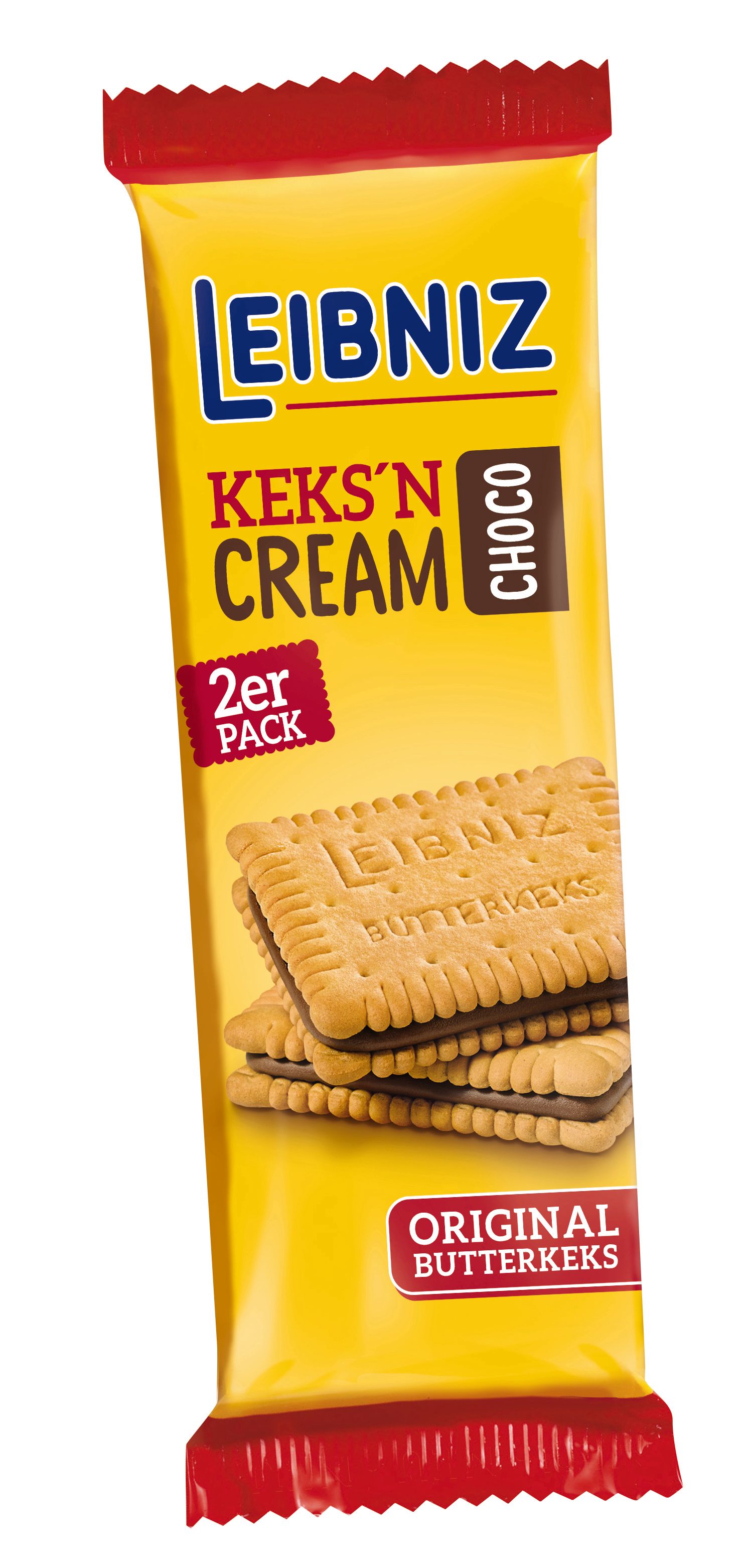 Leibniz Keksn Cream Choco 2er Pack Inhalt: 18 Snack-Packs á 38 g im Thekendisplay