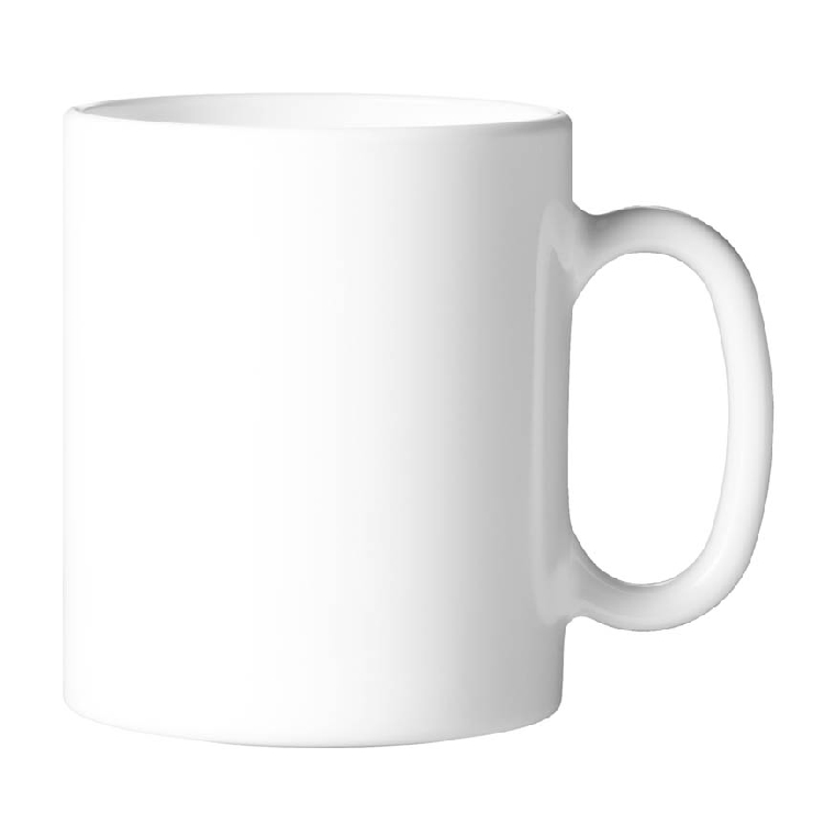 Henkelbecher EVERYDAY, Hartglas, Volumen 32 cl. uni weiß, nicht stapelbar - von Arcoroc