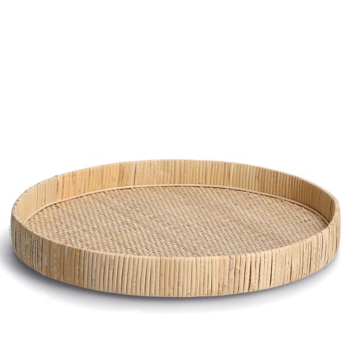 Dekotablett "Nature", Rattan. Ø: 400 mm. .